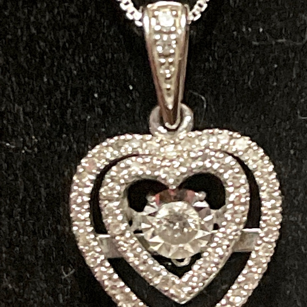 10k white gold necklace - Picture 5 of 14